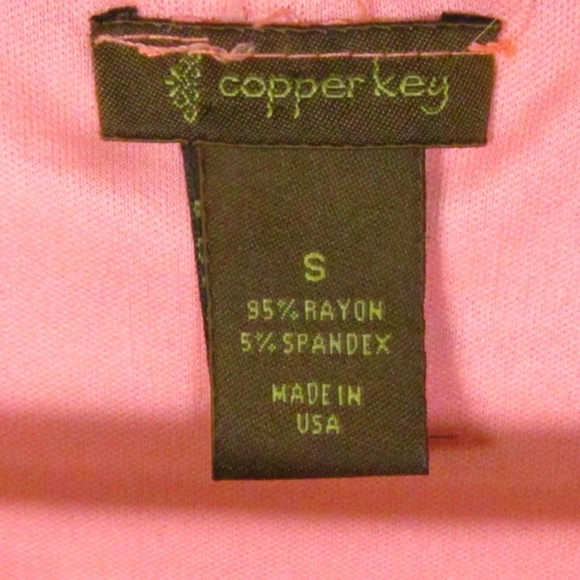 Copper Key Dress Size S Sleeveless Orange Gray - Picture 3 of 4